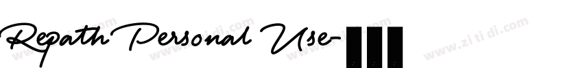 Repath Personal Use字体转换